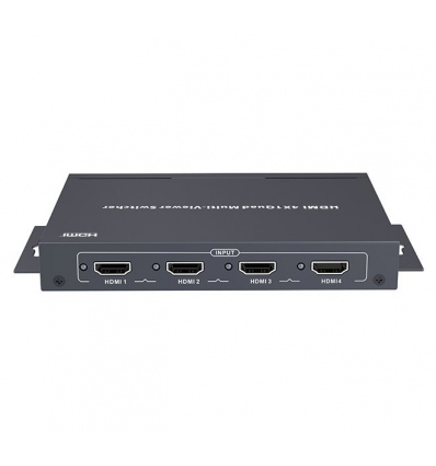 XtendLan HDMI multiviewer/kvadrátor, 4x vstup, 1x výstup, do 1080p, IR ovladač