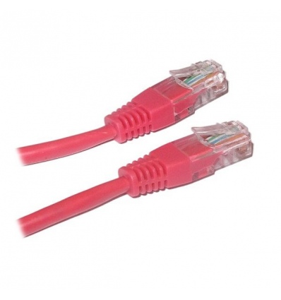 XtendLan Patch kabel Cat 5e UTP 1m - červený