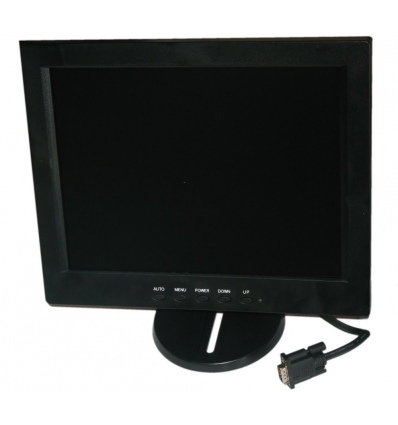 XtendLan 12,1" TFT monitor, A/V, VGA, HDMI, 1024x768, stojánek, VESA 75, černý