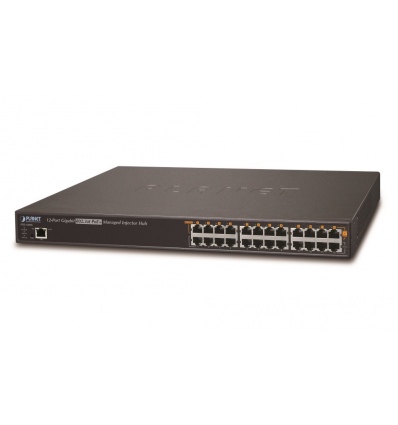 Planet POE-1200G(v2) PoE injektor 12x 1Gb, 802.3at 30/220W, PING watchdog+scheduler