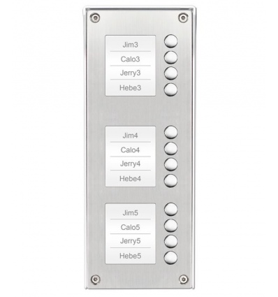 XtendLan Rozšiřující panel pro DPC-D268/ 12x zvonek/ povrchová montáž