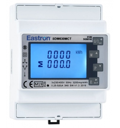 Eastron SDM630MCT- 40mA elektroměr, třífázový