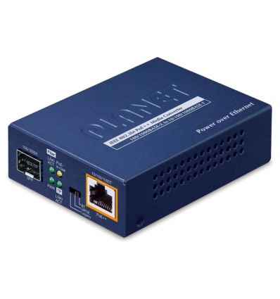 Planet GUP-805A-60W konvertor RJ45/SFP, 1Gbps, PoE injektor 802.3bt 60W