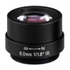 XtendLan Objektiv, 1/1,8", bez clony, 8mm, CS mount, nezkreslující, IR podpora, megapixel