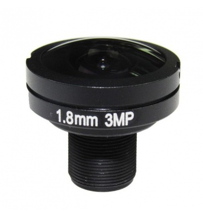 XtendLan Objektiv Rybí oko, 1,8mm, M12, úhel 185 st., formát 1/1,8", s IR přizpůsobením, 3Mpix