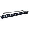 XtendLan Patch panel 19", 16 portů CAT6A, stíněný, s keystone