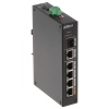 Dahua PoE switch 4x 100Mb + 1x 1Gb + 1x SFP, 4x PoE 802.3af/at/Hi-PoE celkem 60W, DIN, IP30, -30~65°C