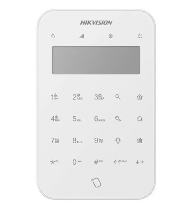Hikvision AX PRO DS-PK1-LT-WE bezdrátová dotyková klávesnice s LCD displejem