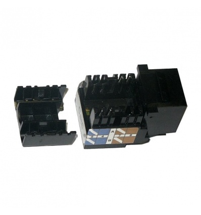 XtendLan Keystone jack RJ45, narážecí, CAT 6, UTP černý