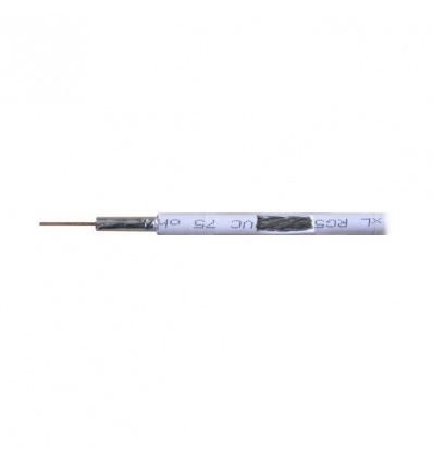 XtendLan Koaxiální kabel xl-RG 59W (75 Ohm) PVC, 1m, balení 500m, 0.81mm