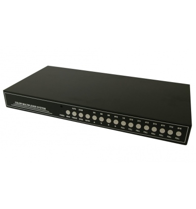 XtendLan Kvadrátor/přepínač vstupů, 16x AHD/TVI na HDMI/VGA/CVBS