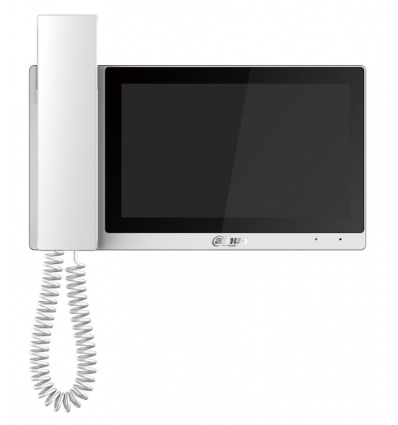 Dahua Bytový monitor IP se sluchátkem/ touch 7" 1024x600/ Ethernet+WiFi/ PoE 802.3af/ paměť/ CZ menu/ bílý