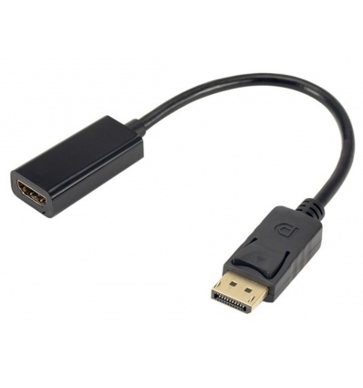 XtendLan Adaptér DisplayPort (M) na HDMI (F), 15cm, černý