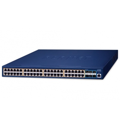 Planet GS-6311-48P6X L3 switch, 48x1Gb, 6x10Gb SFP+, 48x PoE 802.3at 600W, QoS