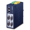 Planet MODBUS průmyslová brána RS-232/422/485 na IP, 4x COM, 100Base-TX, RTU/ACSII, -40až+75°C, 12-48VDC, IP40