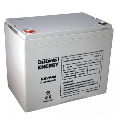 GOOWEI ENERGY Pb trakční záložní akumulátor VRLA GEL 12V/80Ah (6-EVF-80)