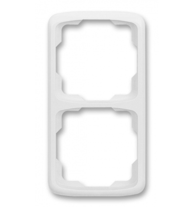 XtendLan Zásuvka TANGO dvoj rámeček, bílý,svislý