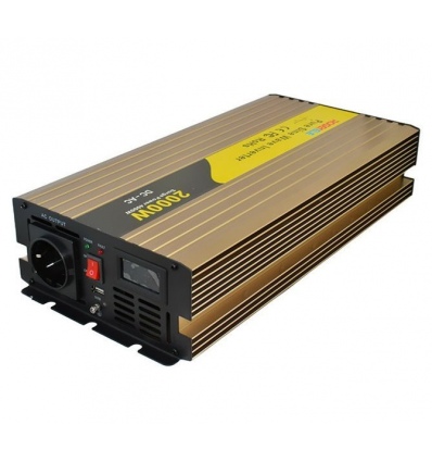 ROGERELE Sinusový měnič napětí REP2000-24, 2000W, 24V, USB port