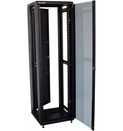 XtendLan 42U/600x1000 stojanový, černý, skleněné dveře, plná záda