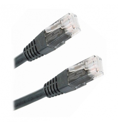 XtendLan Patch kabel Cat 5e UTP 1m - černý