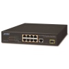 Planet FGSD-1011HP PoE switch, 8x 10/100 PoE, 1x TP + 1x SFP 1000Base-X, extend mód 10Mb, ESD, 802.3at 120W, fanless