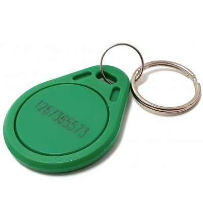 XtendLan Identifikační klíčenka k dveřním stanicím, RFID 125kHz - s číslem - green