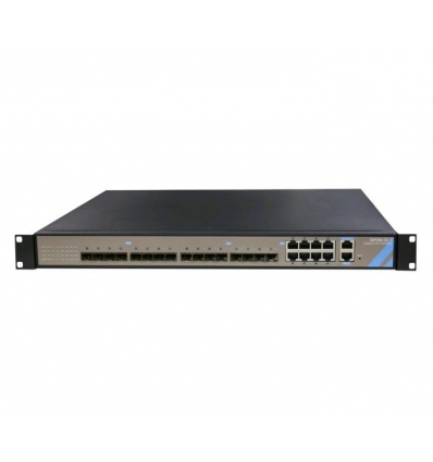 XtendLan GPON OLT, 8x PON SFP, 8x SFP/RJ-45 1000Base-T, redundantní AC+DC