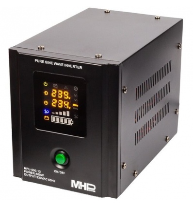 MHPower záložní zdroj MPU-500-12, UPS, 500W, čistý sinus, 12V