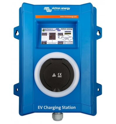 Victron EV nabíjecí stanice pro elektromobily, 22kW, 32A, 3f/1f, Type 2, LCD displej, bez kabelu