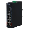 Dahua PoE switch 9x 1Gb + 2x SFP 1Gb, 8x PoE 802.3af/at, 2x PoE 802.3bt/Hi-PoE do 90W, PoE celkem 120W, DIN, -30~65°C