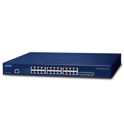 Planet SGS-6310-24T4X L3 switch, 24x1Gb, 4x10Gb SFP+, HW/IP stack, VSF/Cluster