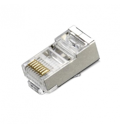 XtendLan Konektor STP RJ45 CAT5e, lanko, stíněný, kulatý, 50u