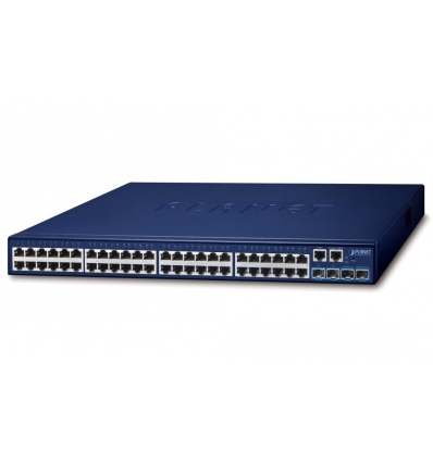 POUŽITÉ - Planet SGS-5240-48T4X L2/L3 switch, 48x 1GE, 4x 10G SFP+, stohování