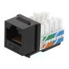 XtendLan Keystone jack RJ45, narážecí, CAT 6, UTP, černý