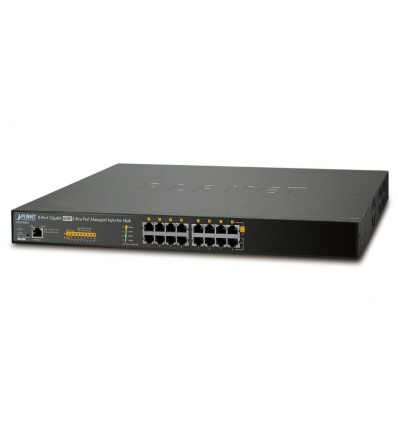 Planet UPOE-800G Ultra PoE+ injektor, 8 portů, Gigabit, 802.3bt 400W (90W/port), scheduler+watchdog