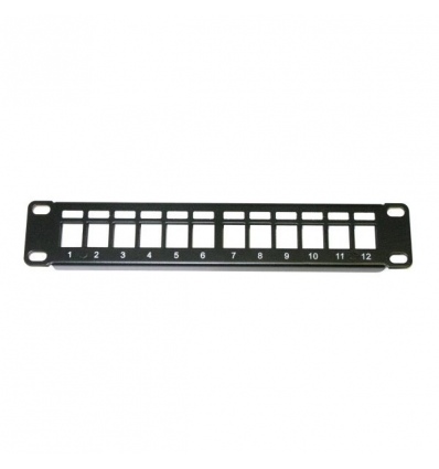 XtendLan Patch panel 10", 1U / 12 portů, neosazený