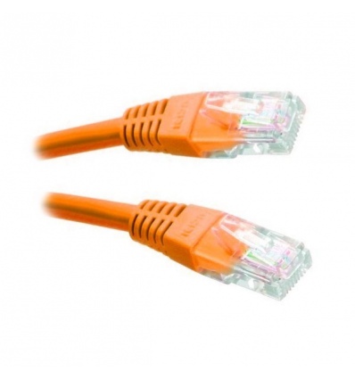 XtendLan Patch kabel Cat 5e UTP 0,5m - oranžový