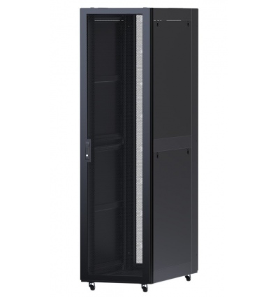 XtendLan 47U/800x1000 stojanový, černý, perforované dveře a záda, nosnost 2400kg