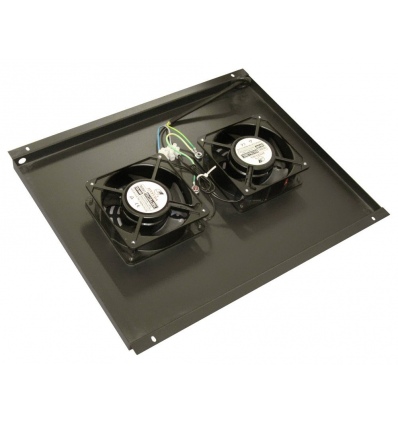XtendLan Ventilace pro stojanové rozvaděče ECO hloubky 600mm, 2x ventilátor, černá