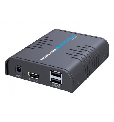 XtendLan HDMI přenos po LAN, pouze přijímač, IP/UDP, 100Mbps@1080p, přenos USB, funkce KVM