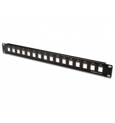 XtendLan Patch panel 1U 19", 16 otvorů, neosazený, nestíněný