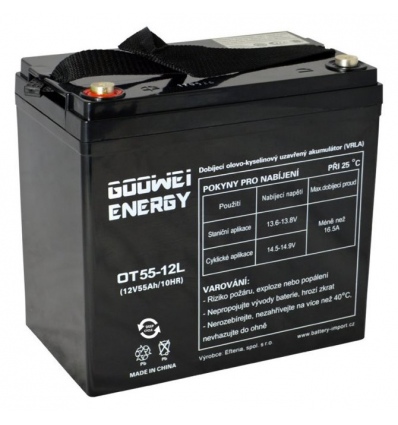 GOOWEI ENERGY Pb záložní akumulátor VRLA GEL 12V/55Ah (OTL55-12)