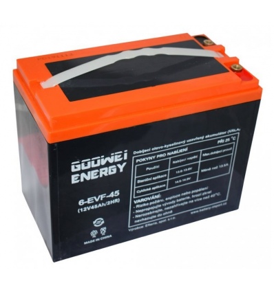 GOOWEI ENERGY Pb trakční záložní akumulátor VRLA GEL 12V/45Ah (6-EVF-45)