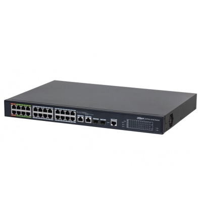 Dahua ePoE L2 switch 8x ePoE 100Mb + 16x PoE 100Mb + 2x 1Gb/SFP, PoE do 360W, 802.3af/at/Hi-PoE/ePoE