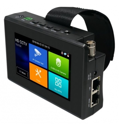 XtendLan Ruční tester IP a analog kamer, 4" touch, LAN, PoE, video-in, CVI/AHD/TVI, 12V out