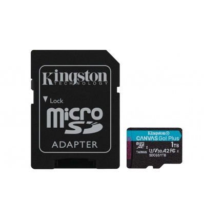 Kingston Canvas Go Plus/micro SDXC/1TB/UHS-I U3 / Class 10/+ Adaptér