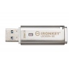 Kingston IronKey Locker+ 50/256GB/USB 3.1/USB-A/Stříbrná