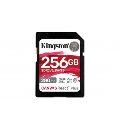 Kingston Canvas React Plus/SDHC/256GB/UHS-II U3 / Class 10