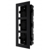Hikvision DS-KD-ACF3/BLACK - 3-rámeček interkomu pro zápustnou montáž, černý