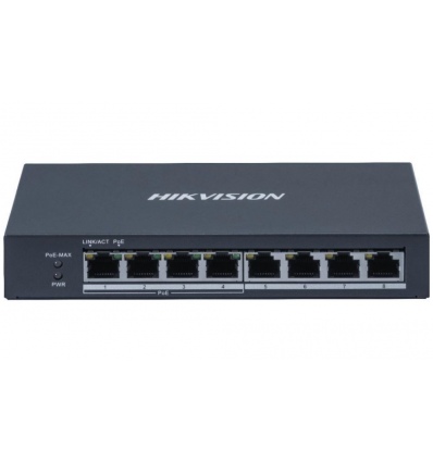 Hikvision DS-3E0508P-O - Switch 8x 10/100/1000Mbit (4x Gb PoE), 60W